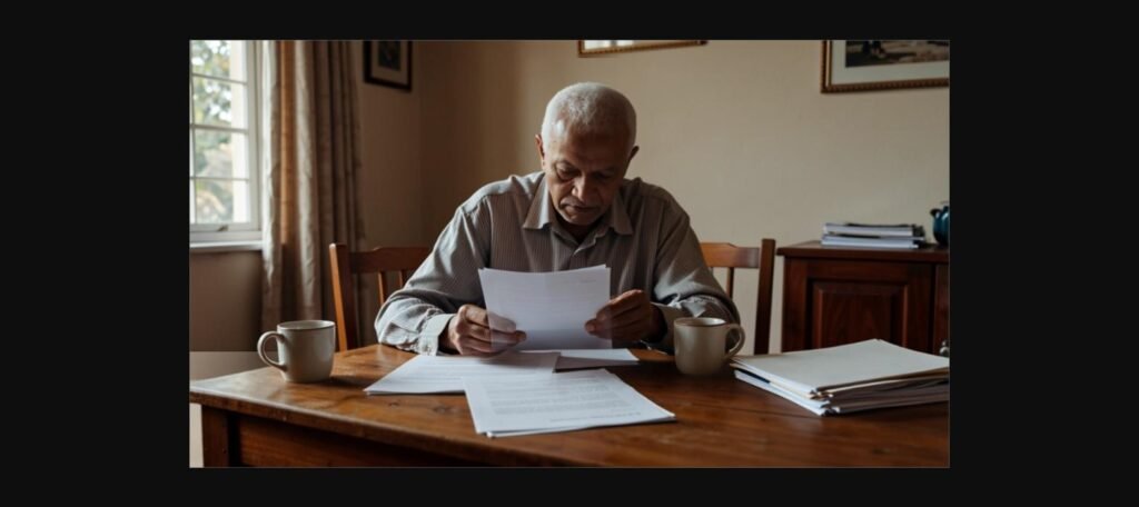 Idoso analisando documentos e comprovantes de renda para pedido de BPC/LOAS em 2026